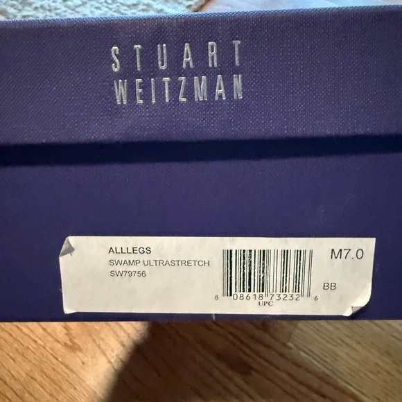 Stuart Weitzman Charcoal Suede Over-the-Knee Boots - Picture 5 of 5